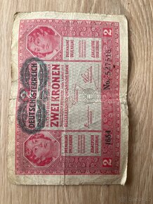 Bankovka Rakousko Uhersko 1917 Zwei kronen - 2
