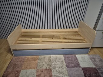 Postel s výsuvným lůžkem 90x200 cm - 2