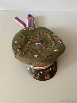 čepice brigadýrka vojenská čepice stará uniforma voják - 2