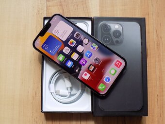APPLE iPhone 13 Pro 256GB Graphite - ZÁRUKA - TOP -100%BAT. - 2