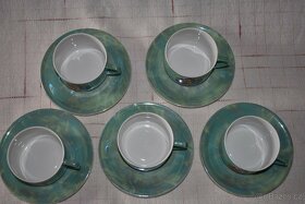 Porcelánové šálky zelené - 2