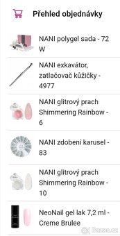 Sada na polygel Nani Nails 72W - 2