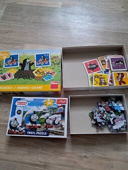 Pexeso krtek a puzzle mašinka Tomáš - 2