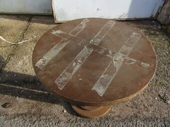 Nabízím zajimavý designový stolek Art-Deco. Dubová dyha. Pů - 2