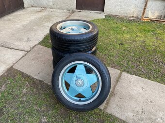 4x alu kola 5x112 16 + pneu letní 205/55 R16 - 2