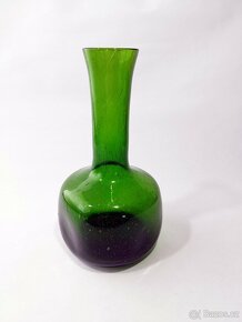 Váza zelená s bublinkami - 2