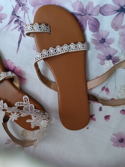 Sandále/ svatební boty vel. 39/40 - 2