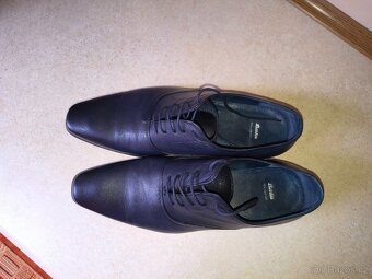 Pánské společenské celokožené boty Baťa, vel. 46 - 2