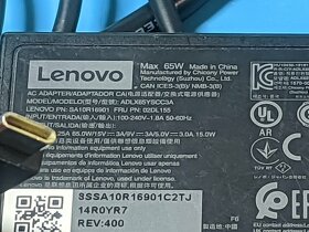 USB-C napájecí zdroj LENOVO, Power Delivery, 5-20 V, 65 W - 2