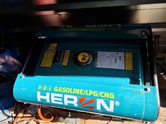 Elektrocentrála Heron benzin/plyn, v záruce - 2