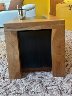 Designové noční stolky z masivu ořech - 2