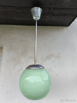Starožitný Art Deco lustr "koule" - 30. léta - 2
