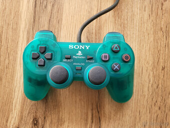 Ovladač Sony playstation 1, scph-1200, green - 2