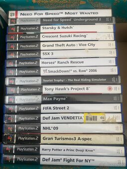 Ps2 + hry + volant s pedály - 2