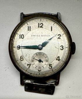 VINTAGE náramkové hodinky mechanické Swiss Watch ŠKODA logo - 2