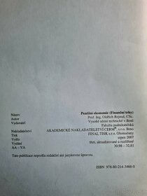 Skripta Peněžní ekonomie (Finanční trhy) - Mendelka - 2