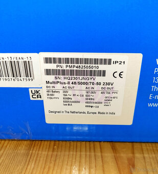 Měnič/nabíječ Victron Energy MultiPlus-II 48V/5000VA/70A-50A - 2