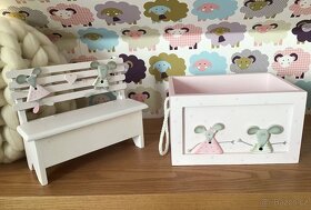 Dřevěná sada: box a lavička - 2