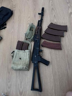 Airsoft AK74, drevo, custom - 2