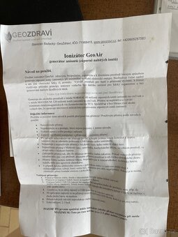 Osobní ionizátor s návodem - 2
