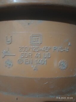 KG potrubí 200/125-45° - 2