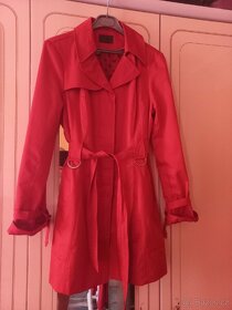 Červený dámský kabát Trenčkot zn.ORSAY - 2