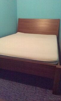 Postel IKEA Nyvoll 140x200 cm hnědá - 2
