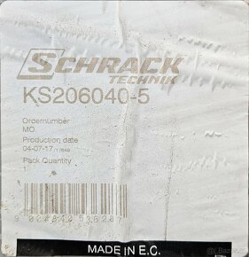 SCHRACK KS206040-5 Rozvaděč skříňový KS, 2000x600x400 - 2