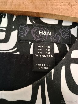 KRÁSNÉ ŠATY zn. H&M, vel. M - 2