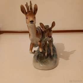 Porcelánové běžící srnky - 2