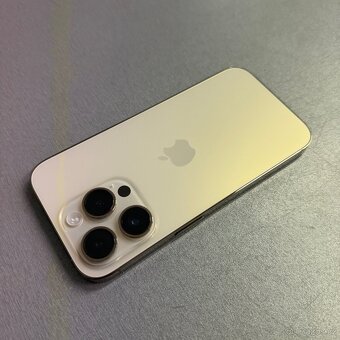iPhone 14 Pro 128GB gold, jako nový, rok záruka - 2