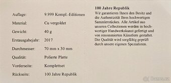 Kompletní sada "100 Jahre Republik" - 2