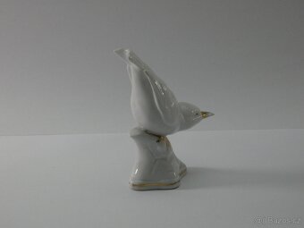 Stáry porcelánový ptáček - 2