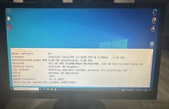 Stolní PC-Intel i3, 8GB RAM, 1 TB HDD, 128 GB SSD - 2