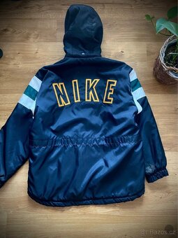 Vintage Nike bunda 90s – modrožlutá, M - 2