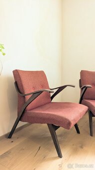 Starožitná párová křesla z ohýbaného dřeva - 2