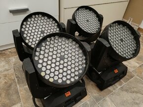 4ks Otočná LED hlava 108x3W + přepravní case - 2