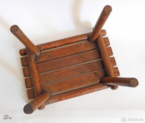 Zahradní podnožka zn. Thonet, model 4 - 2