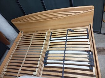 Prodám hezké MDF letiště 180 x 200 cm s lamelovými polohovac - 2