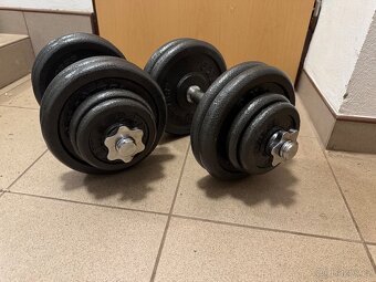 Nakládací činky 2x29kg - 2