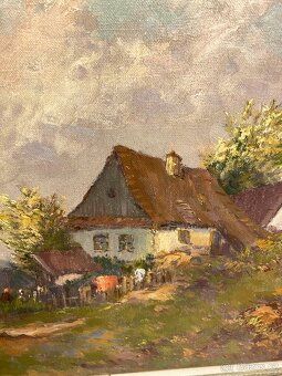 Obraz olejomalba, Autor: akad.mal.Oldřich Slavík nar.1912 - 2