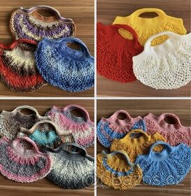 Háčkované síťovky - doprava zdarma - 2