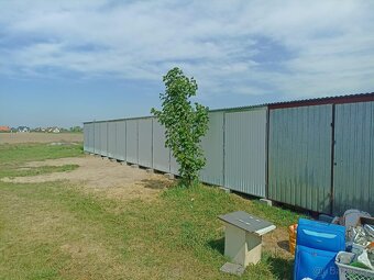 Plechová garáž 18x5m - 2