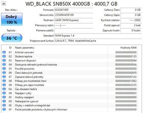 Notebook disk Western Digital BLACK SSD SN850X 4TB NVMe - 2