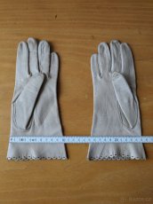 Dámské kožené retro rukavičky - 2