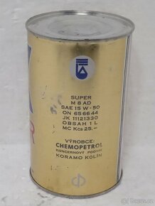1L SUPER MOGUL - neotevřený olej - ČSSR - 2