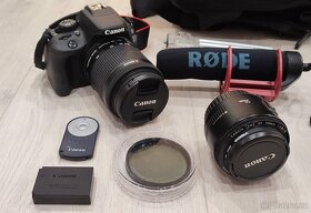 Digitální zrcadlovka Canon 100D 2x objektiv a blesk 430EX II - 2