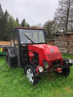 Malotraktor domácí výroby s vozíkem - 2