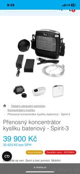Přenosný koncentrátor kyslíku - 2