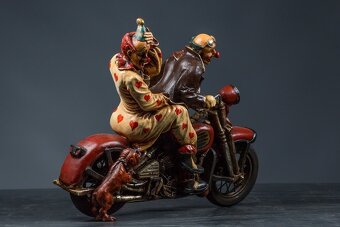 Klauni na motorce, motorka, klaun, šašek - 2